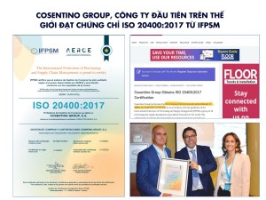 Cosentino Group, Công Ty Đầu Tiên Trên Thế Giới Đạt Chứng Chỉ ISO 20400:2017 Từ IFPSM
